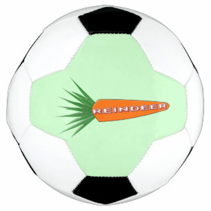 A Carrot for Christmas Reindeer Soccer Ball