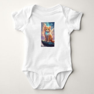 A cartoon anim cat design Babysuit one piece Baby Bodysuit