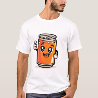 A cartoon can of energy drink smiling T-Shirt