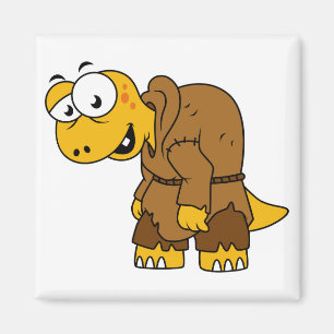 A Cartoon Dinosaur Hunchback. Magnet