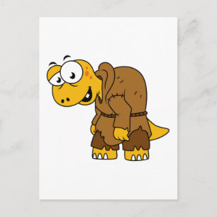 A Cartoon Dinosaur Hunchback. Postcard