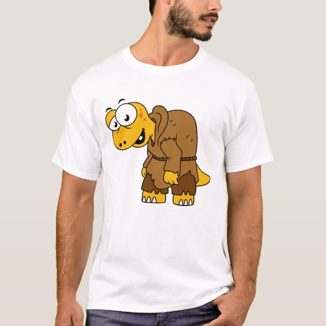 A Cartoon Dinosaur Hunchback. T-Shirt (Front)