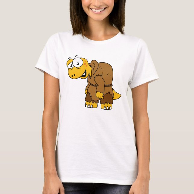 A Cartoon Dinosaur Hunchback. T-Shirt (Front)