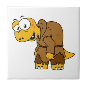 A Cartoon Dinosaur Hunchback. Tile
