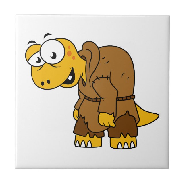 A Cartoon Dinosaur Hunchback. Tile (Front)