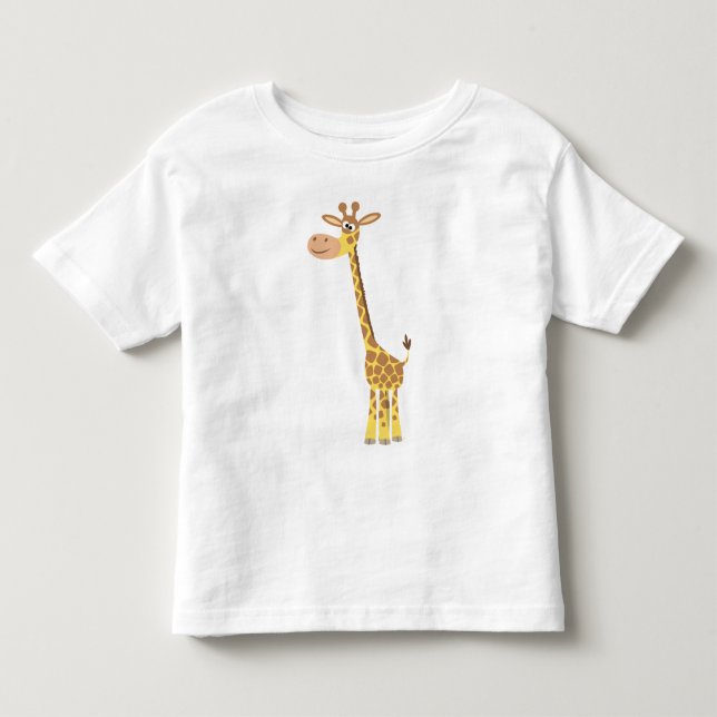 A cartoon giraffe Children T-shirt (Front)