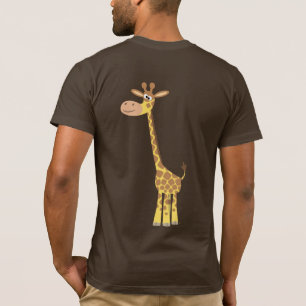 A cartoon giraffe T-shirt (back)