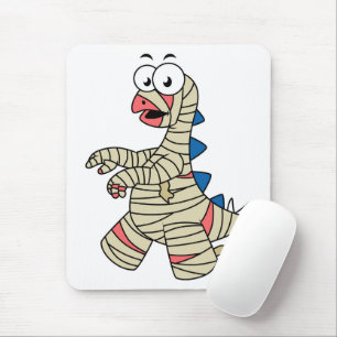A Cartoon Stegosaurus Dressed Up As A Mummy. Mouse Mat