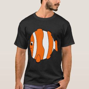 A cartoonish round clownfish kugli style V T-Shirt