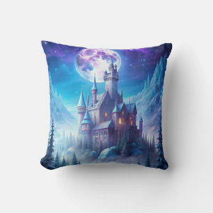 A Castle in Winter Cushion