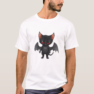 A cat demon on Halloween night Classic T-Shirt