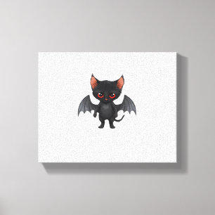 A cat demon on Halloween night Classic T-Shirt Canvas Print