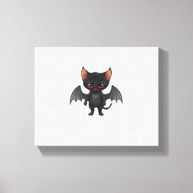 A cat demon on Halloween night Classic T-Shirt Canvas Print (Front)