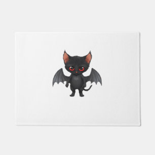 A cat demon on Halloween night Classic T-Shirt Doormat