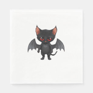 A cat demon on Halloween night Classic T-Shirt Napkin
