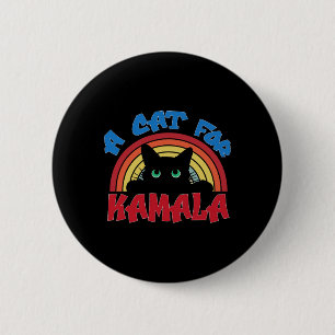 A Cat For Kamala Pets For Kamala Harris Tees Desig 6 Cm Round Badge