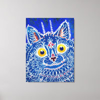 A cat in gothic style by Louis Wain