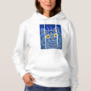 A cat in gothic style by Louis Wain  Hoodie