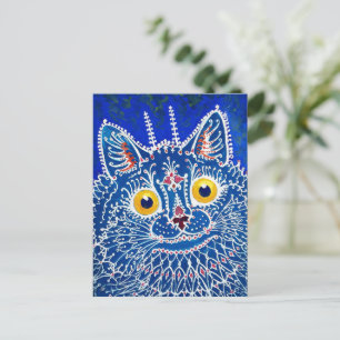 A cat in gothic style by Louis Wain Postcard