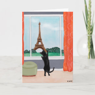 A Cat in Paris - Fine Art Greeting Card