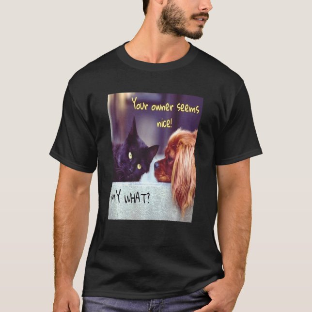 A Cat Is Never Owned Ask A Cocker Spaniel He Ll Te T-Shirt (Front)