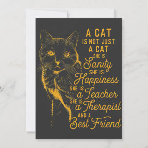 A Cat Is Not Just A Cat Cat Lover Cute Kitten Owne Thank You Card