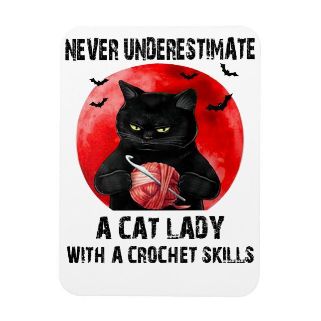 A Cat Lady Refrigerator Magnet  (Vertical)