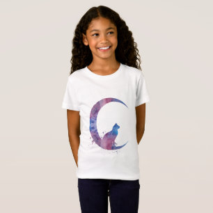 A cat sitting on the moon T-Shirt