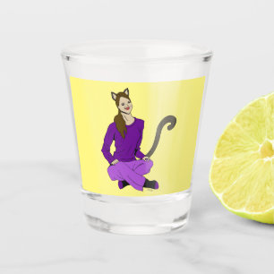 a catgirl shot glass