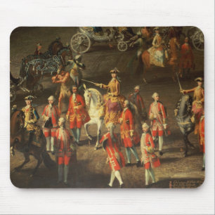 A Cavalcade in the Winter Riding School Mouse Mat