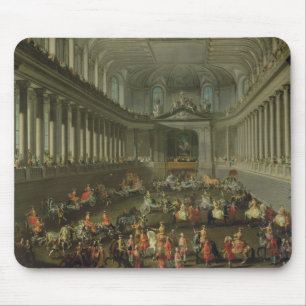 A Cavalcade in the Winter Riding School Mouse Mat