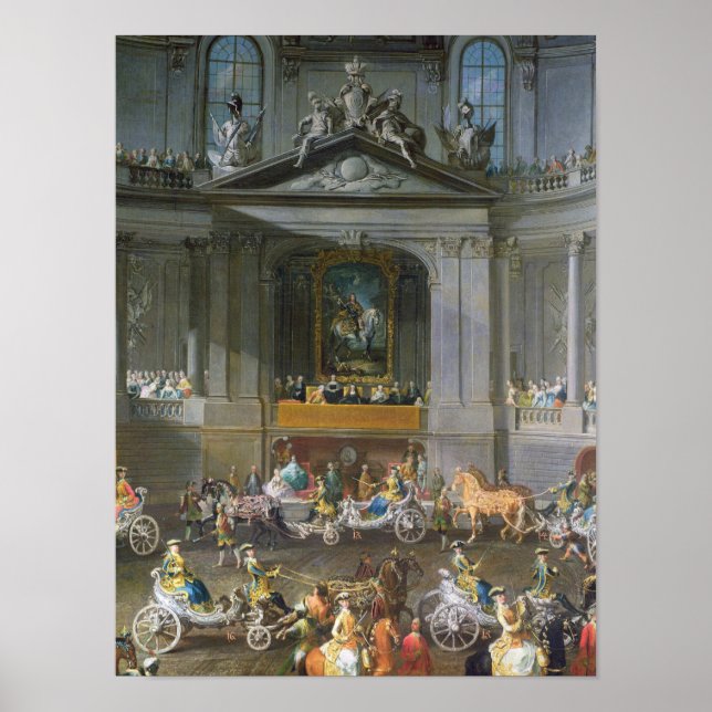 A Cavalcade in the Winter Riding School Poster (Front)