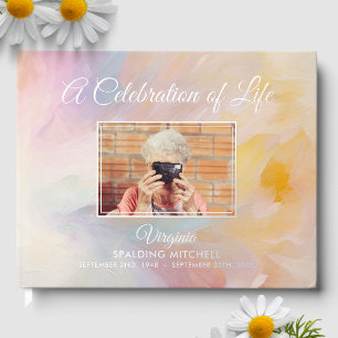 A Celebration of Life Funeral Memorial Service Guest Book