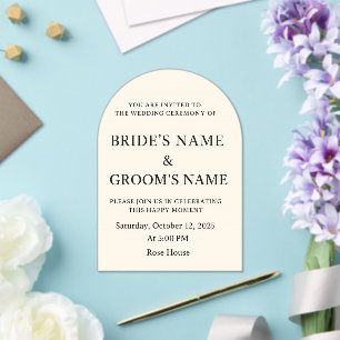 A Celebration of Love Acrylic Invitations