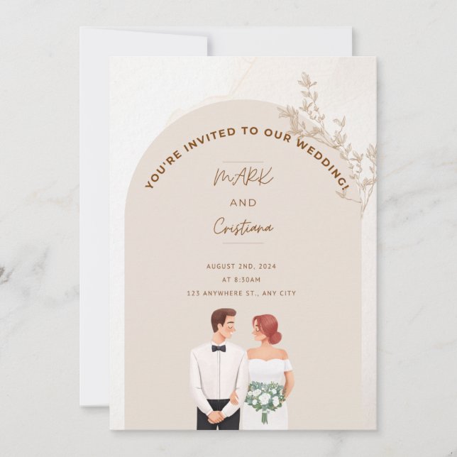 A Celebration of Love Invitation (Front)