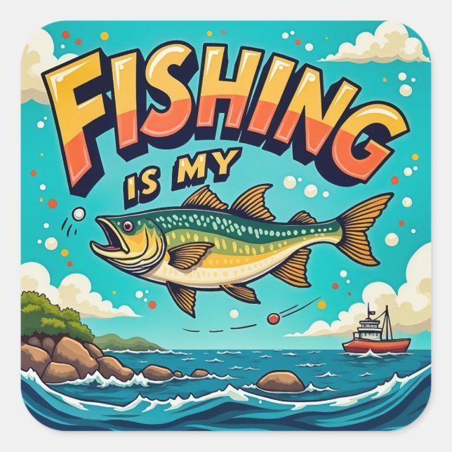 A Celebration of Nature and Leisure Square Sticker (Front)