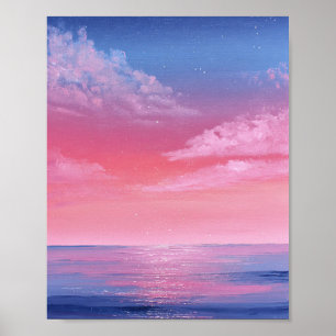 A Celestial Reflection of Twilight Whispers Poster