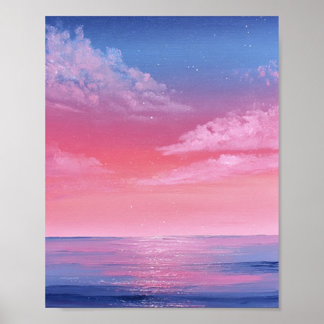 A Celestial Reflection of Twilight Whispers Poster (Front)