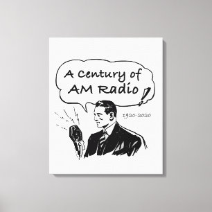 A Century of AM Radio Broadcasting Canvas Print