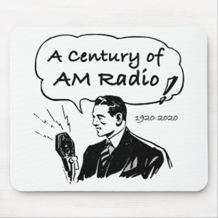 A Century of AM Radio Broadcasting Mouse Mat