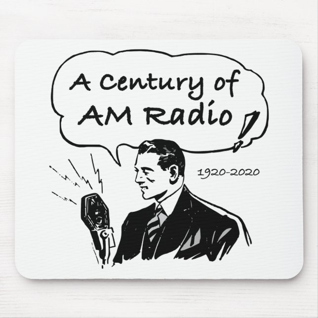 A Century of AM Radio Broadcasting Mouse Mat (Front)