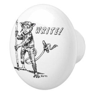 A Ceramic Knob for Writer's Den