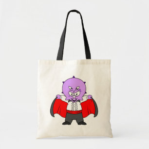 A Ceratops Dinosaur Dressed Up As Count Dracula. Tote Bag