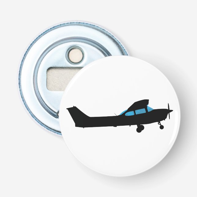 A Cessna in silhouette Bottle Opener (Front)