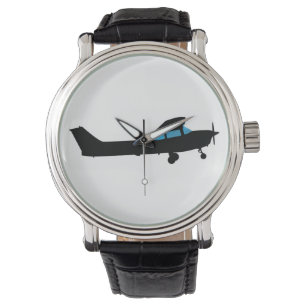 A Cessna in silhouette Watch