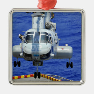 A CH-46E Sea Knight helicopter Metal Tree Decoration