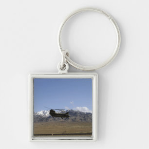 A CH-47 Chinook takes off Key Ring