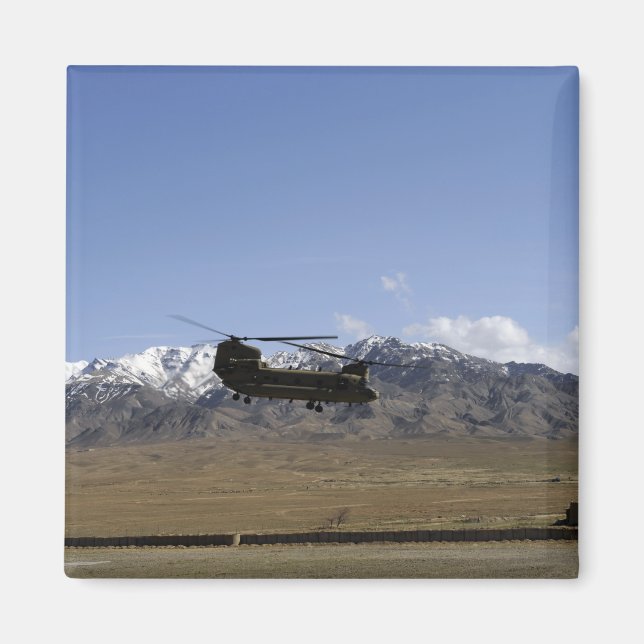 A CH-47 Chinook takes off Magnet (Front)