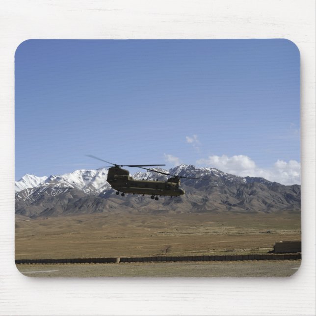 A CH-47 Chinook takes off Mouse Mat (Front)