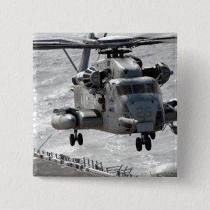 A CH-53E Super Stallion helicopter 15 Cm Square Badge